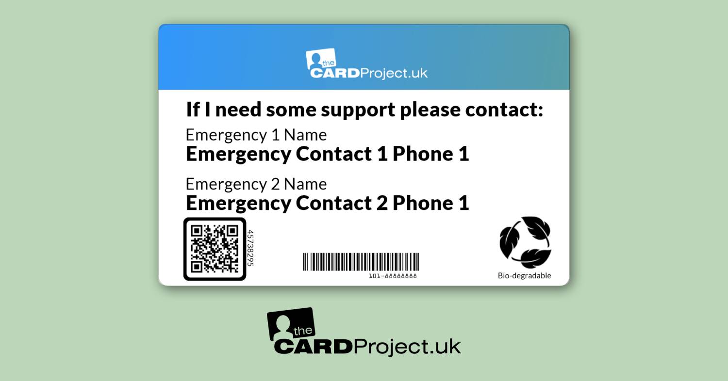 Cochlear Implant Medical ID Card (REAR)